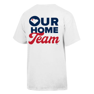 Greenville Drive Comfort Wash White Our Home Team Tee