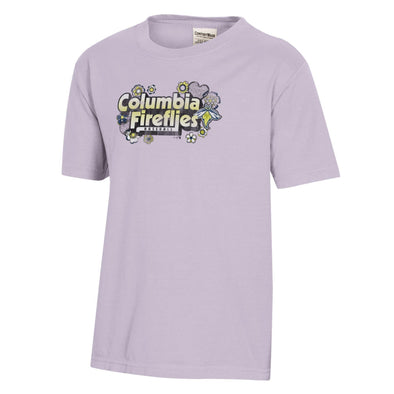 Fireflies Youth Girls Flower Tee