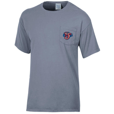 Jacksonville Jumbo Shrimp Comfort Wash Concrete Gray Pocket Tee