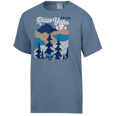 Salem RidgeYaks Comfort Wash Peaks and Valleys SS Tee