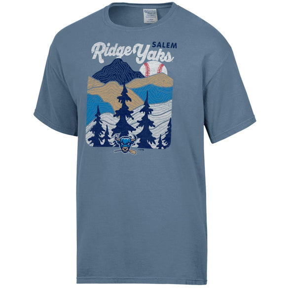 Salem RidgeYaks Comfort Wash Peaks and Valleys SS Tee