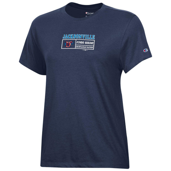 Jacksonville Jumbo Shrimp Champion Women's Marine Navy Core Tee