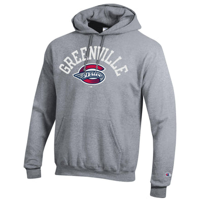 Greenville Drive Champion Grey Powerblend Hooded Sweatshirt