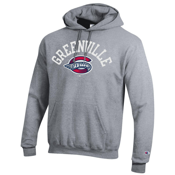 Greenville Drive Champion Grey Powerblend Hooded Sweatshirt