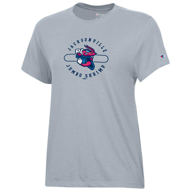 Jacksonville Jumbo Shrimp Champion Women's Silver Vice Tee