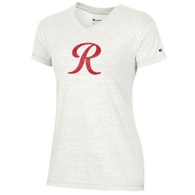 Tacoma Rainiers Champion Women's White Tri-Blend V-Neck