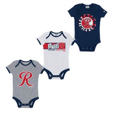 Tacoma Rainiers Champion Infant Onesie 3-pack Set