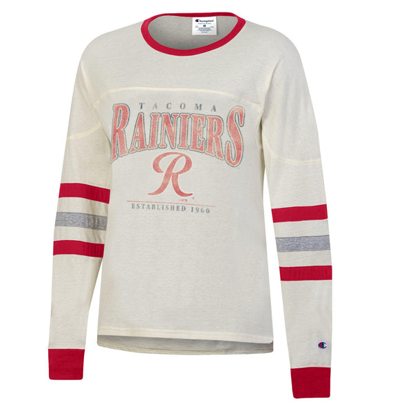 Tacoma Rainiers Champion Women's Gream Long Sleeve Tee