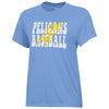 Myrtle Beach Pelicans Champion Ladies Light Blue Short Sleeve Core Tee