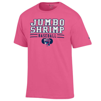 Jacksonville Jumbo Shrimp Champion Vice Pink Basic Tee