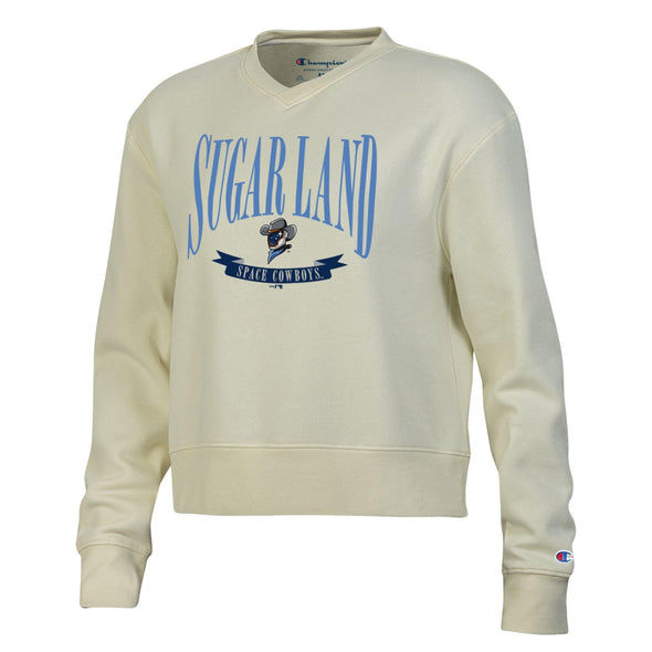 Sugar Land Space Cowboys Champion Women's Fleece Crew Teamwork - Final Sale