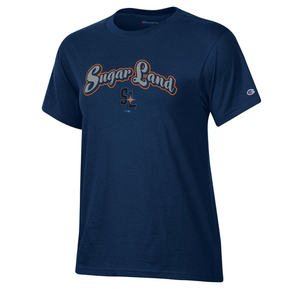 Sugar Land Space Cowboys Champion Women's Tee Stadium Script