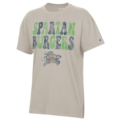 Women's Cream Oversized Retro Champion Tee