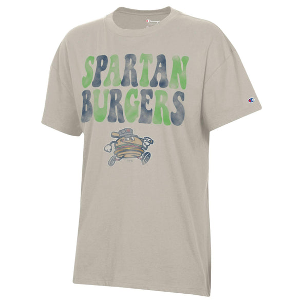 Women's Cream Oversized Retro Champion Tee