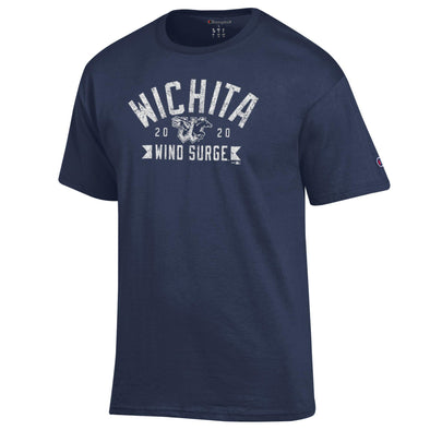 Wichita Wind Surge Adult Navy Jersey Short Sleeve Tee