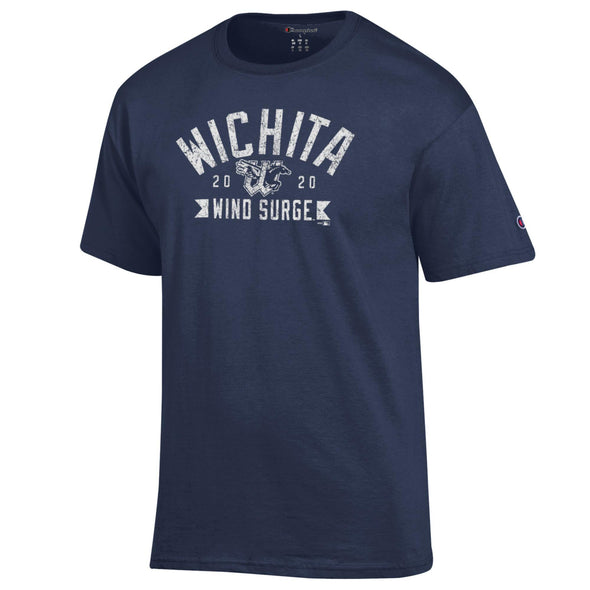 Wichita Wind Surge Adult Navy Jersey Short Sleeve Tee