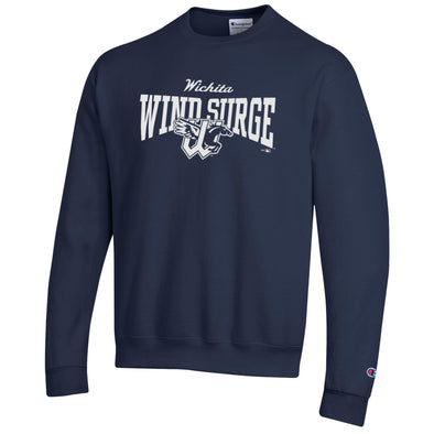 Wichita Wind Surge Adult Navy Powerblend Crewneck Sweatshirt