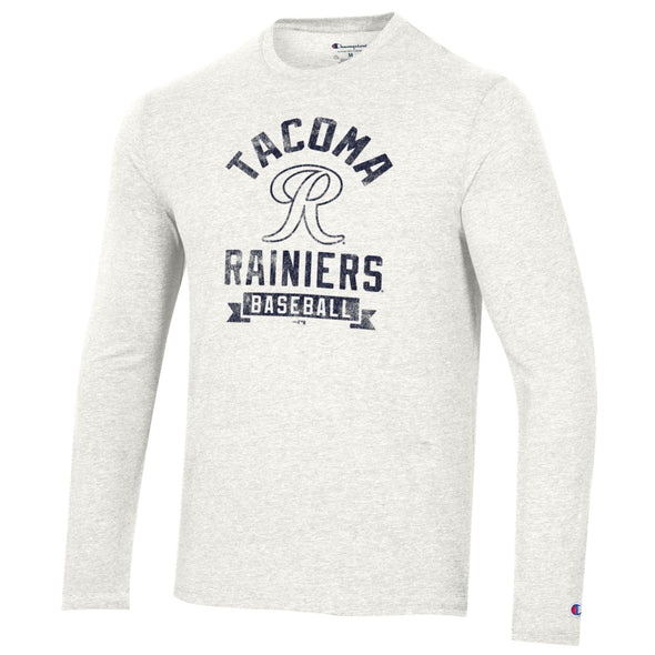 Tacoma Rainiers Champion White Tri-Blend Long Sleeve Tee