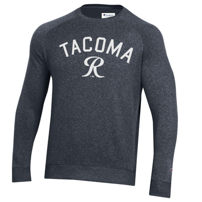 Tacoma Rainiers Champion Navy Tri-Blend Tacoma R Crew