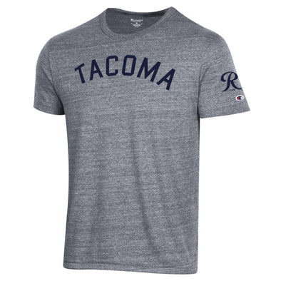 Tacoma Rainiers Champion Gray Tri-Blend Tacoma Tee