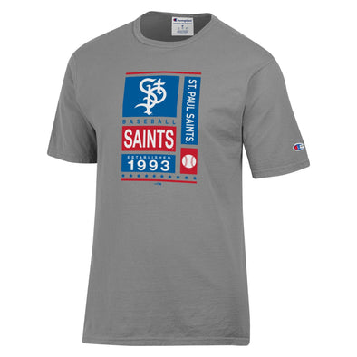 Saints Champion Garment Dyed Gray T-shirt