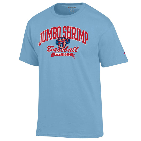 Jacksonville Jumbo Shrimp Champion Denim Jacket Basic Tee