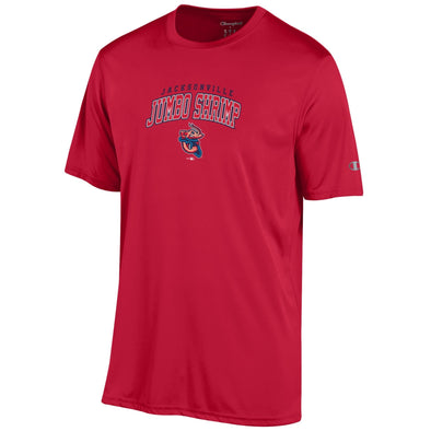 Jacksonville Jumbo Shrimp Champion Scarlet Athletic Tee