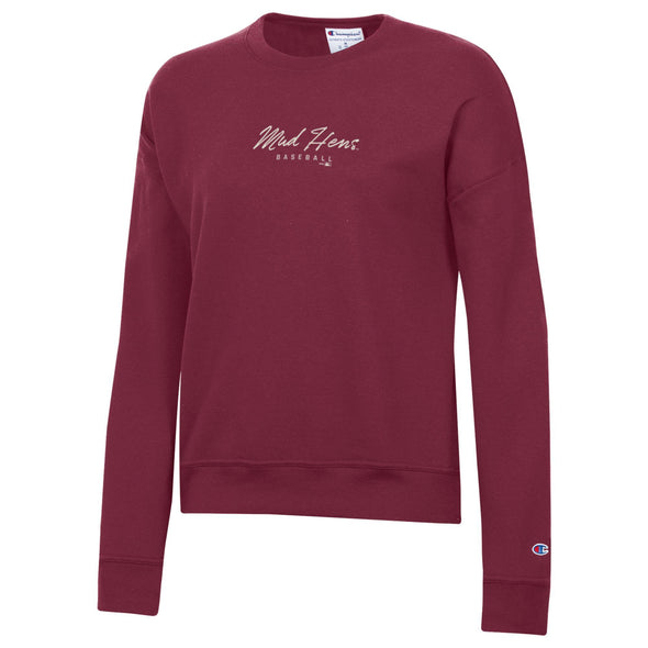 Toledo Mud Hens Veres Garnet Ladies Crewneck