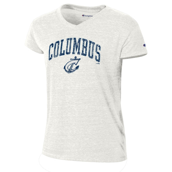 Columbus Clippers Champion Women's Tri-Blend V-Neck Tee