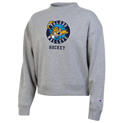 Toledo Walleye Ladies Current Crest Triumph Crewneck