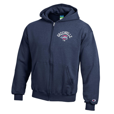 Greenville Drive Champion Youth Full Zip Hooded Sweatshirt