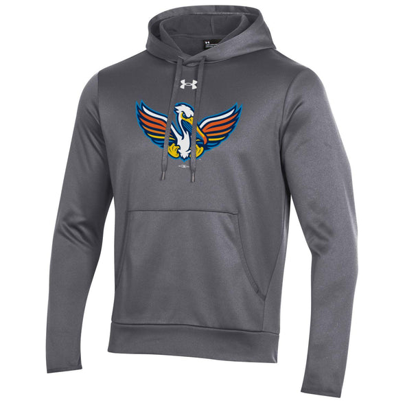 Myrtle Beach Pelicans Under Armour Charcoal COPA Armour Fleece Hoody