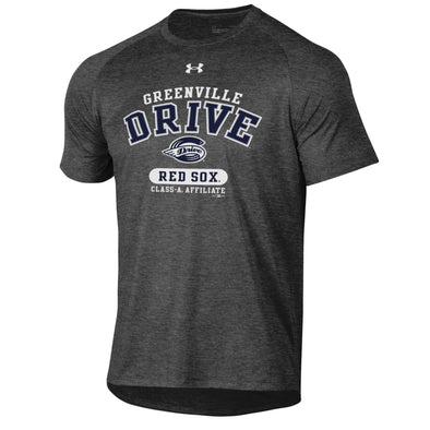 Greenville Drive Under Armour Dark Gray Tech Affiliate Tee