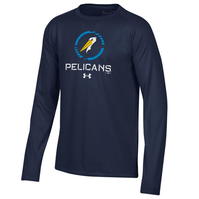 Myrtle Beach Pelicans Under Armour Youth Navy Long Sleeve Tech Tee
