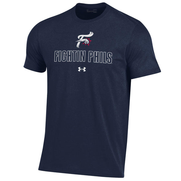 UA Navy Fightin Phils F-Fist Charged Cotton T-Shirt