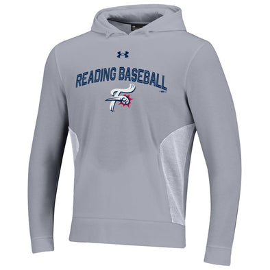 UA Men's Reading Fightin Phils Arch Logo Over F-Fist Gray Hoodie