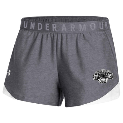 Hickory Crawdads Under Armour Gray Womens Shorts