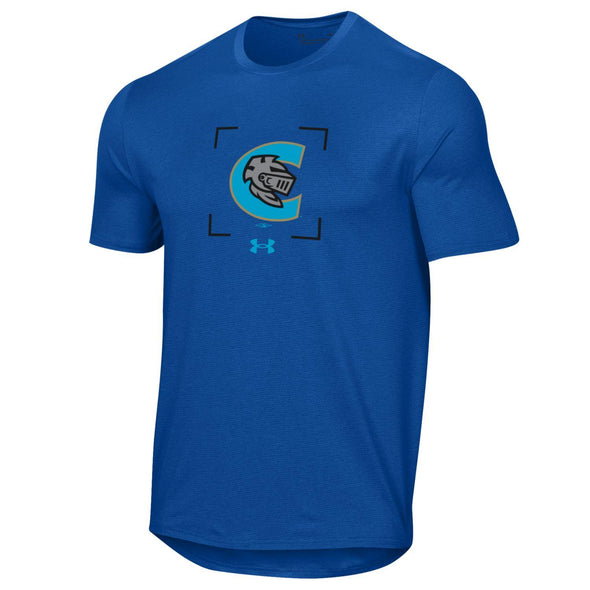 Charlotte Knight Under Armour Royal Vent Tee