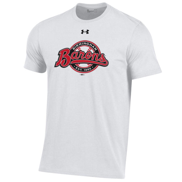 UA Barons White Circle Performance Cotton Tee