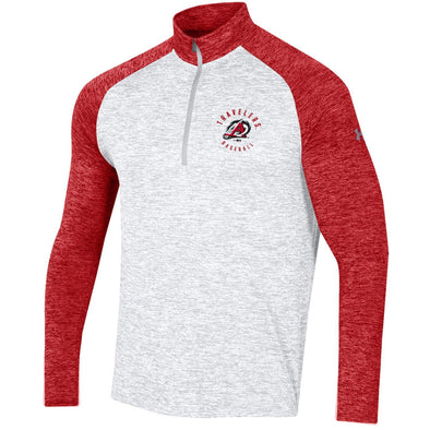 Arkansas Travelers Under Armour Tech White 1/4 Zip