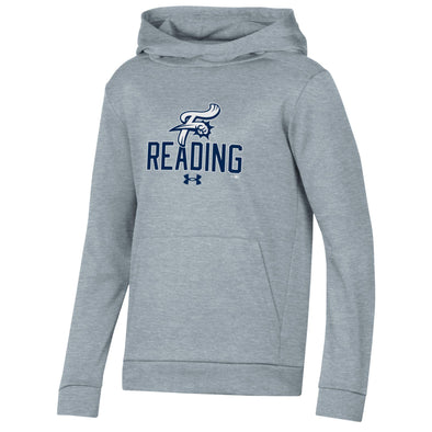 Boys Under Armour Gray Reading Fightin Phils Fleeced Hoodie