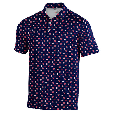 Worcester Red Sox Navy Armour Fuse Polo