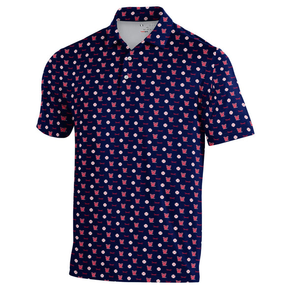 Worcester Red Sox Navy Armour Fuse Polo