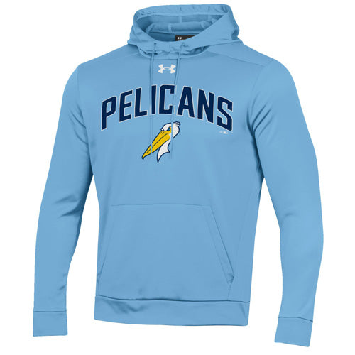 Myrtle Beach Pelicans Under Armour Carolina Blue Armour Fleece Hoody