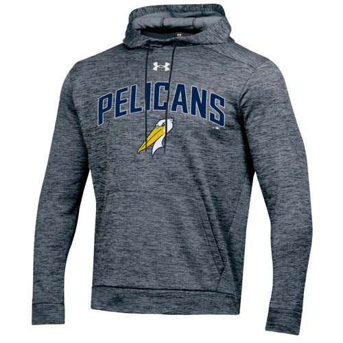 Myrtle Beach Pelicans Under Armour Pitch Grey Armour Fleece Hoody