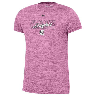 Charlotte Knights Under Armour Girls Pink Tech S/S Tee