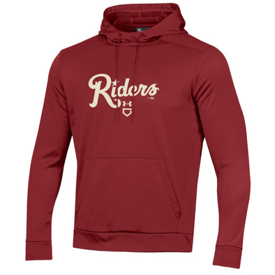 Under Armour Fleece Riders Script Hoodie Red