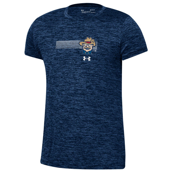 Under Armour Girls Smiling Teddy Striped Tee