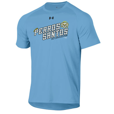 Charleston RiverDogs Under Armour Carolina Blue Perros Santos Tech Tee