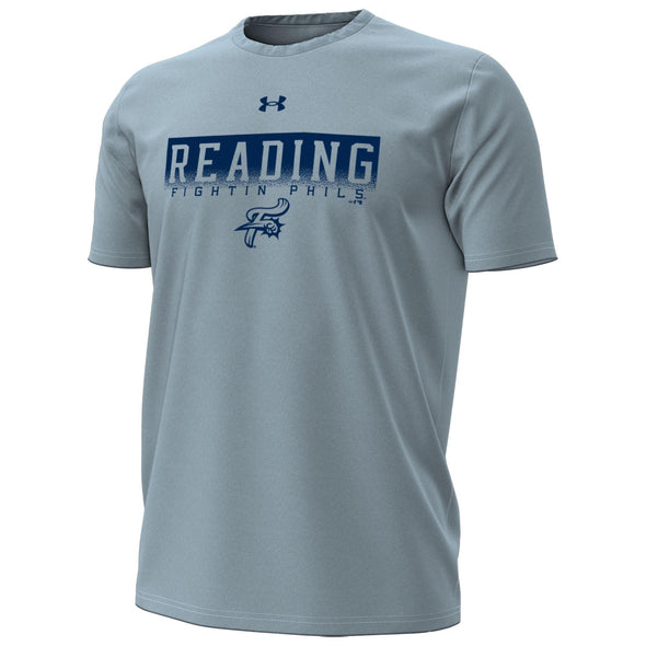 UA Performance Reading Fightin Phils Cotton Tee Harbor Blue